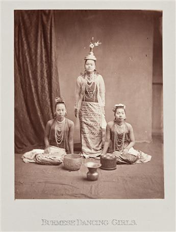 (ASIA) Group of 9 rich photographs depicting occupational and architectural scenes in Burma (5) and Java (3) as well as an occupational